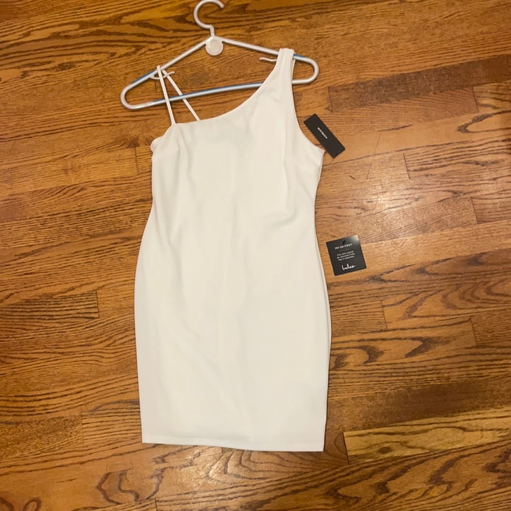 White Mini Dress. Brand is Lulus